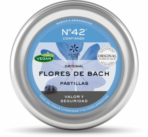 Original Pastillas Flores de Bach Nr.42, Sin azúcar, autoconfianza