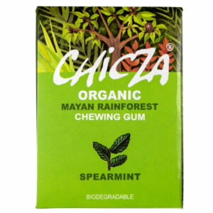 Chicza, chicle natural y biodegradable, maya rainforest bio, sabor hierbabuena
