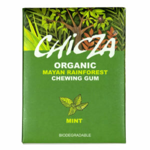 Chicza, chicle natural y biodegradable, maya rainforest bio, sabor menta