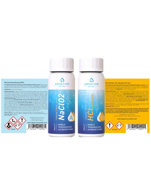 instrucciones NaClo2 Hcl MMS Classic para desinfección ecológica sin residuos